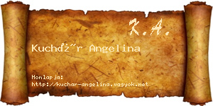Kuchár Angelina névjegykártya